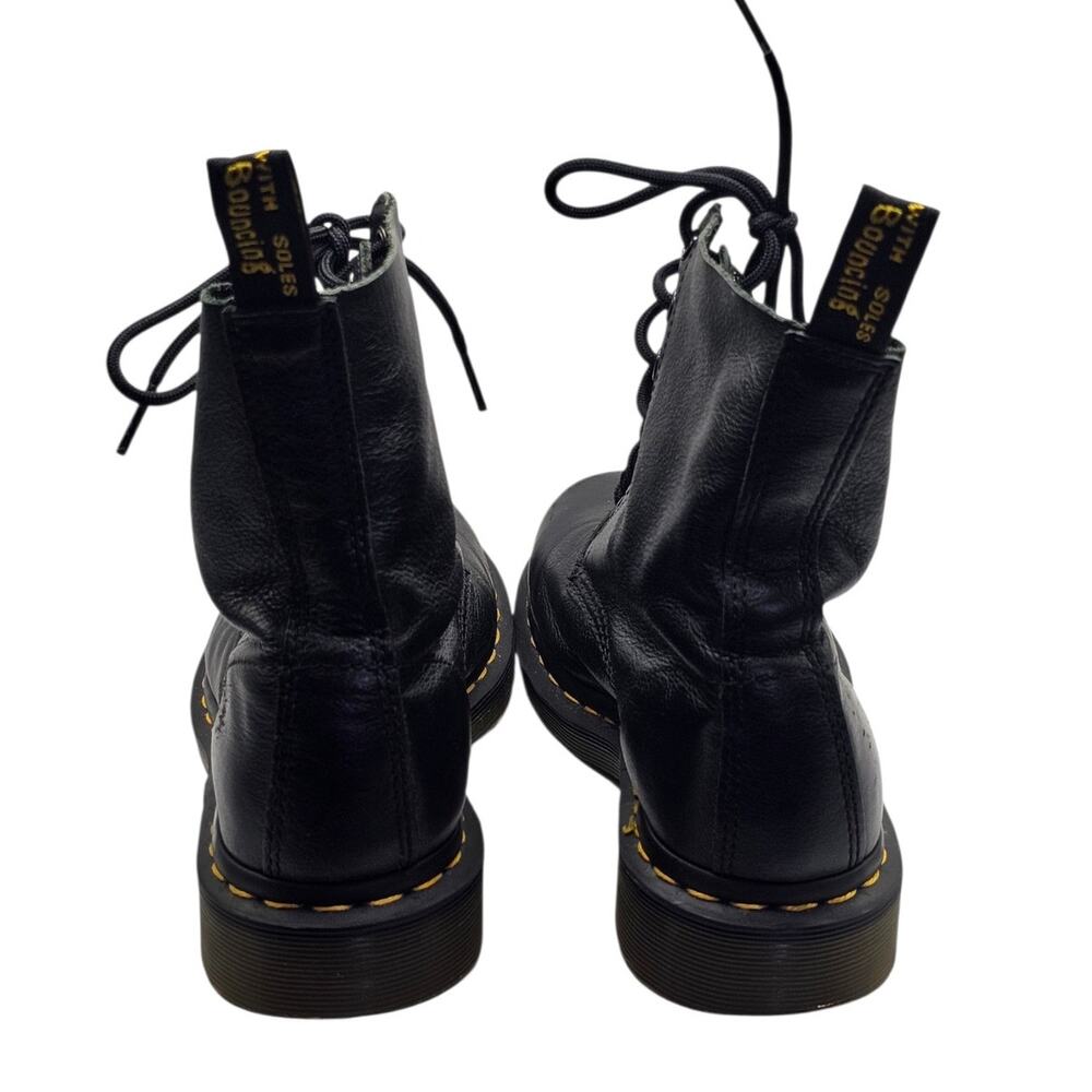 Dr. Martens 1460 Pascal Women's Black Leather Combat Boots Size 7 - Picture 7 of 9